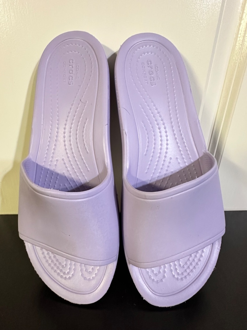 lilac purple Crocs Sloane Slide sandals, women’s size 10 - Picture 5 of 5